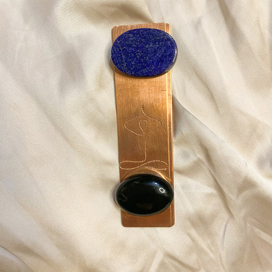 Touchstone: Lapis Lazuli & Black Onyx (Yoga Goddess)